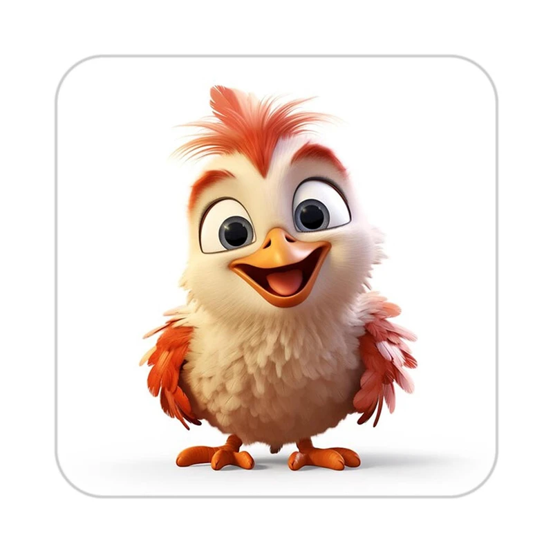 زیر لیوانی کاکتی طرح حیوانات کارتونی مدل mp27525