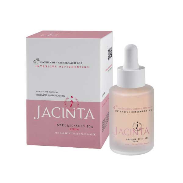 سرم ضدجوش و روشن کننده پوست ژاکینتا مدل آزلائیک اسید 10% مناسب برای انواع پوست 30 میلی لیتر