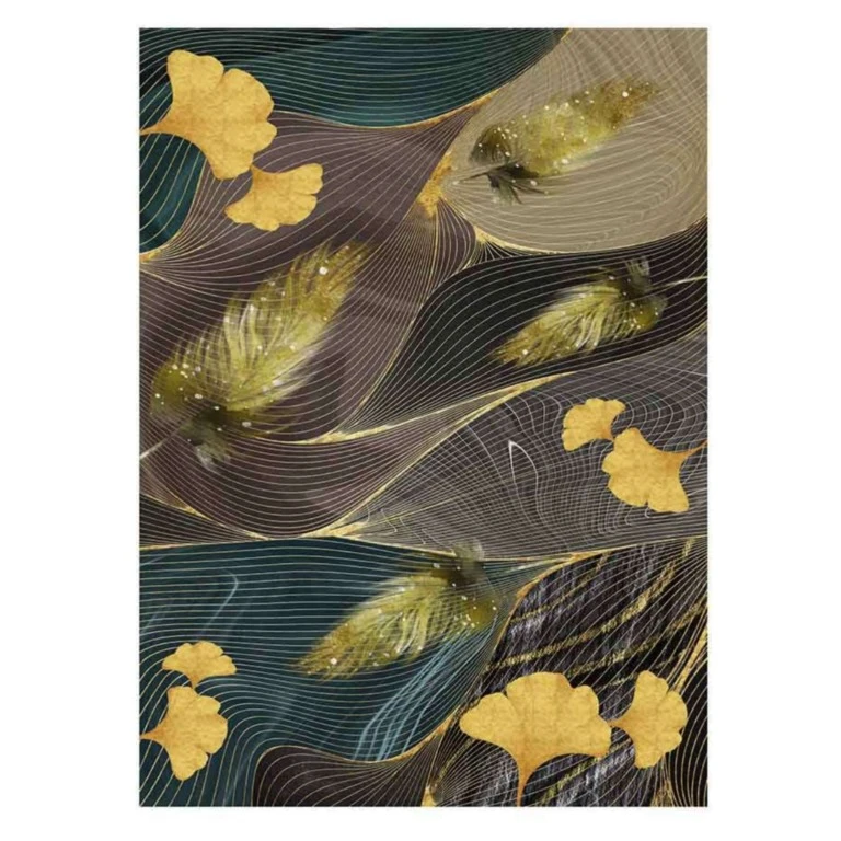 فرش پارچه‌ای مدل گل A64