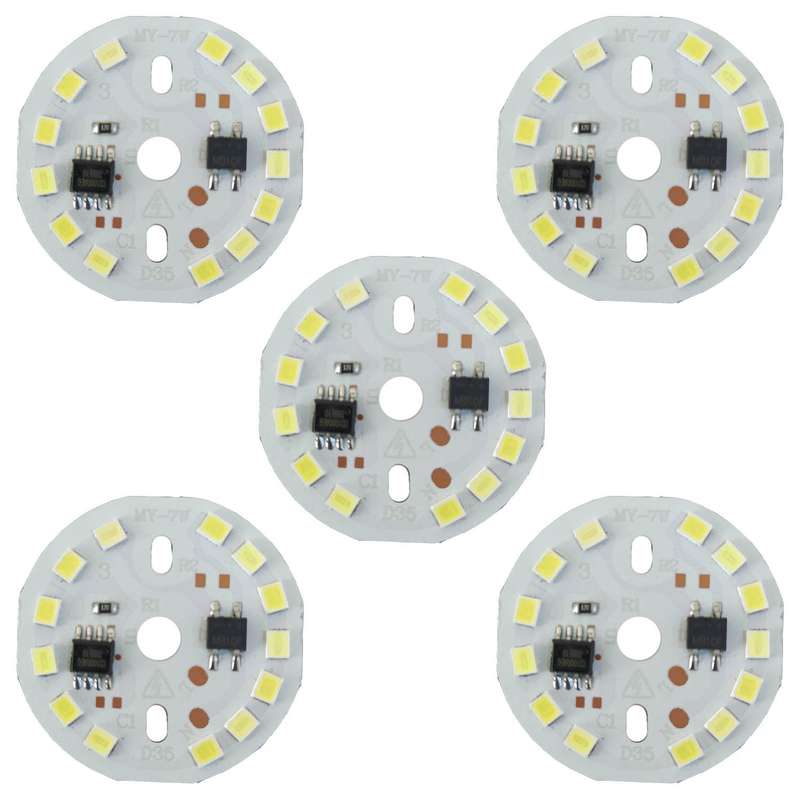 چیپ ال ای دی 7 وات مدل D35 بسته 5 عددی