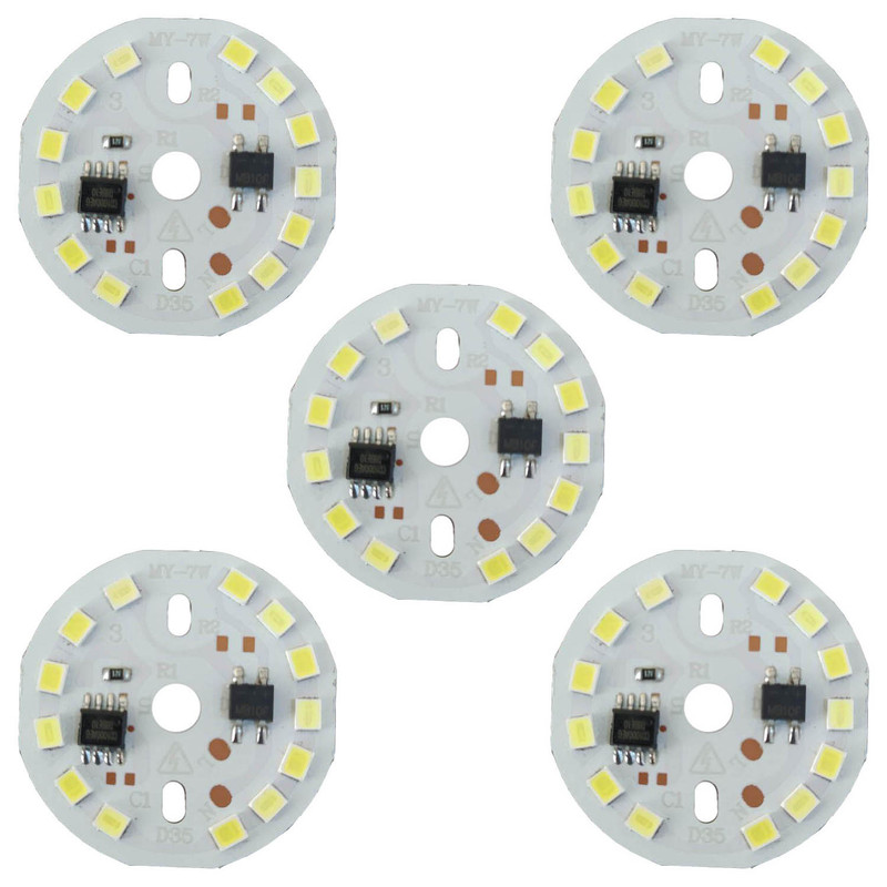 چیپ ال ای دی 7 وات مدل D35 بسته 5 عددی