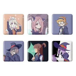 مگنت خندالو طرح انیمه جادوگران کوچک Little Witch Academia کد 1406B مجموعه 6 عددی