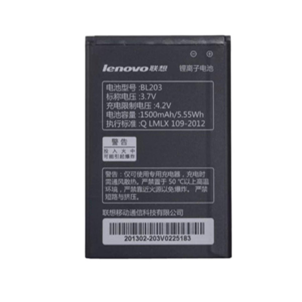 باتری موبایل مدل BL203 با ظرفیت 1500mahمناسب برای گوشی موبایل Lenovo a278t