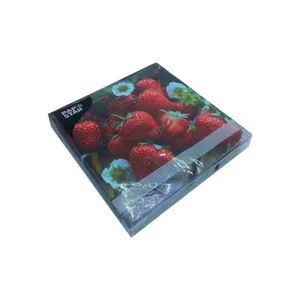 دستمال سفره پپ استار مدل Strawberry بسته 20 عددی