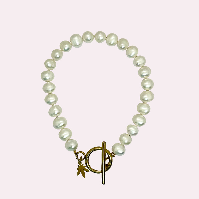 دستبند زنانه مدل مروارید پرورشی