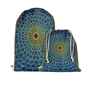 نظم دهنده سفری مدوپد طرح قالی قم گنبد اشکی مدل C-Ghom139 بسته 2 عددی