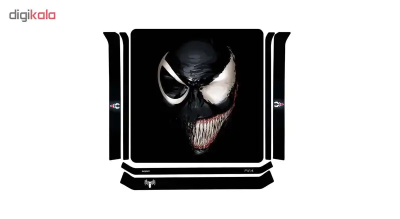 برچسب افقی پلی استیشن 4 اسلیم طرح VENOM