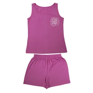 ست تاپ و شلوارک راحتی زنانه آریان نخ باف مدل 27632