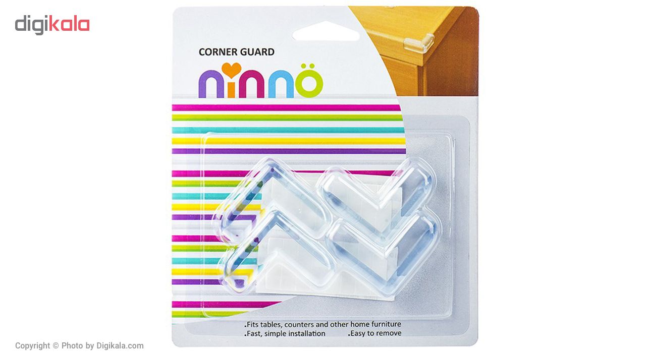 محافظ گوشه شفاف نینو بسته 4 عددی