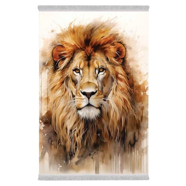 فرش پارچه‌ای دفه مدل فرشینه طرح فانتزی کد 8252