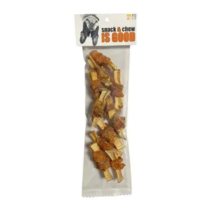 تشویقی طبیعی سگ ایزگود شهرپت مدل سیب زمینی با دورپیج مرغ وزن 50 گرم