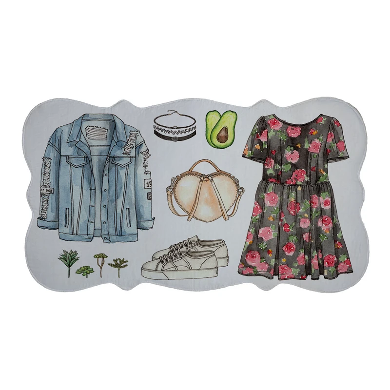  پادری مدل دالبر طرح لباس کد 6096 سایز 110×60 سانتی متر