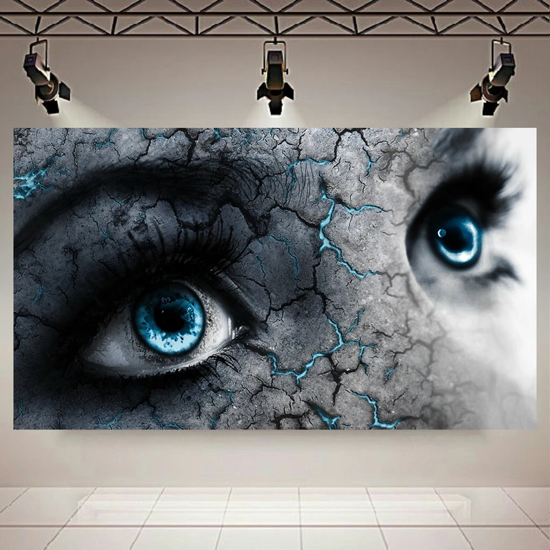 پوستر طرح چهره مدل انتزاعی کد AR1740