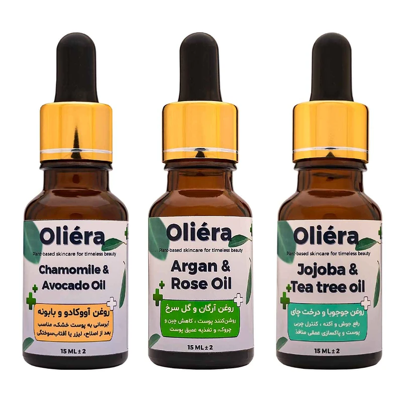 روغن مخصوص پوست صورت اُلیئرا مدل A حجم 45 میلی لیتر بسته 3 عددی