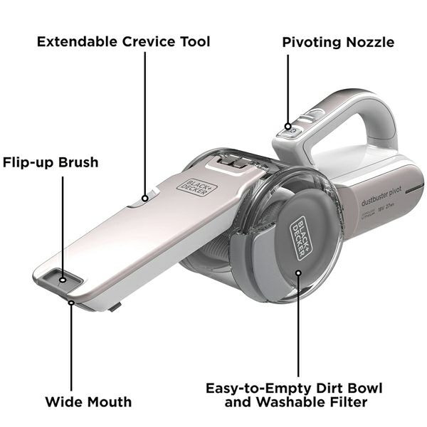 جارو شارژی دستی بلک اند دکر مدل PV1820LRGP