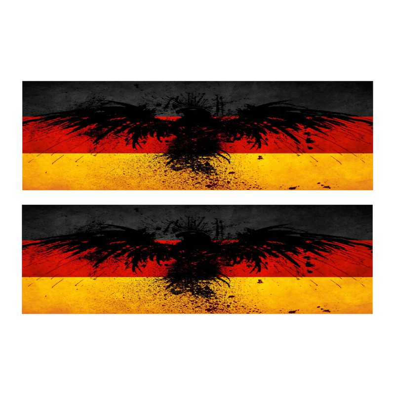 برچسب پارکابی خودرو طرح پرچم آلمان کد SP017 بسته 2 عددی