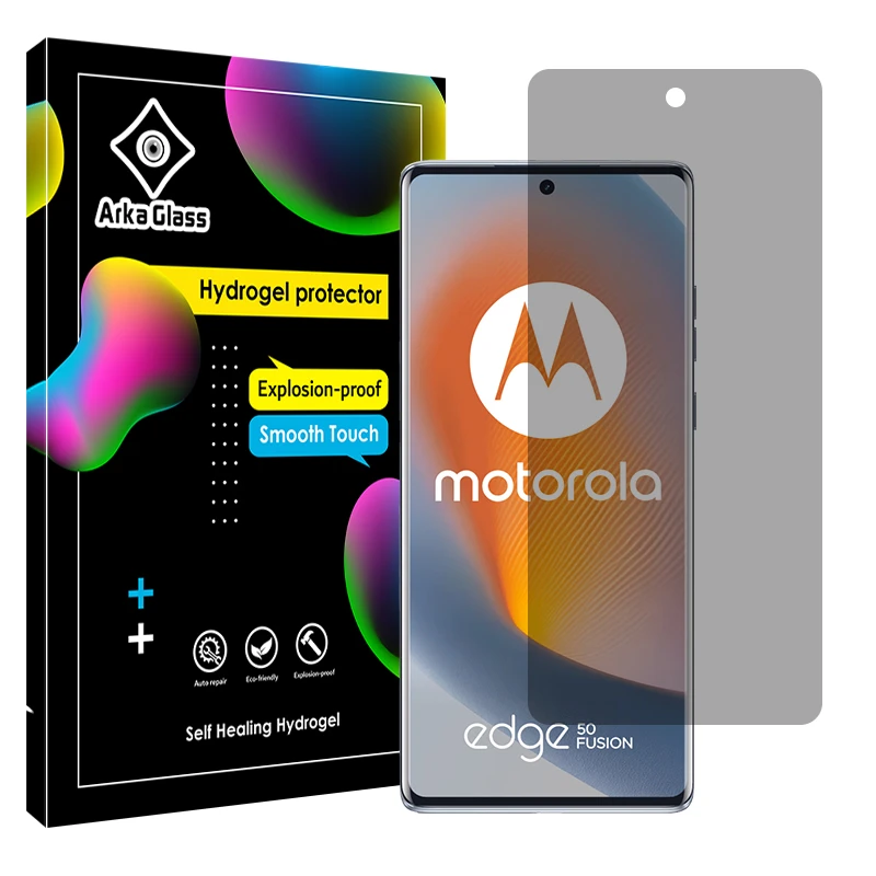 محافظ صفحه نمایش حریم شخصی آرکا گلس مدل Tough مناسب برای گوشی موبایل موتورولا Edge 50 Fusion