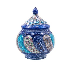 قندان میناکاری رستا طرح 12-17-102 ارتفاع 12 سانتی متر