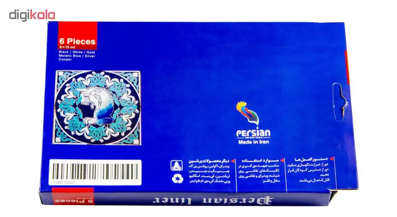 خمیر دورگیر پرشین مدل ساده بسته شش عددی