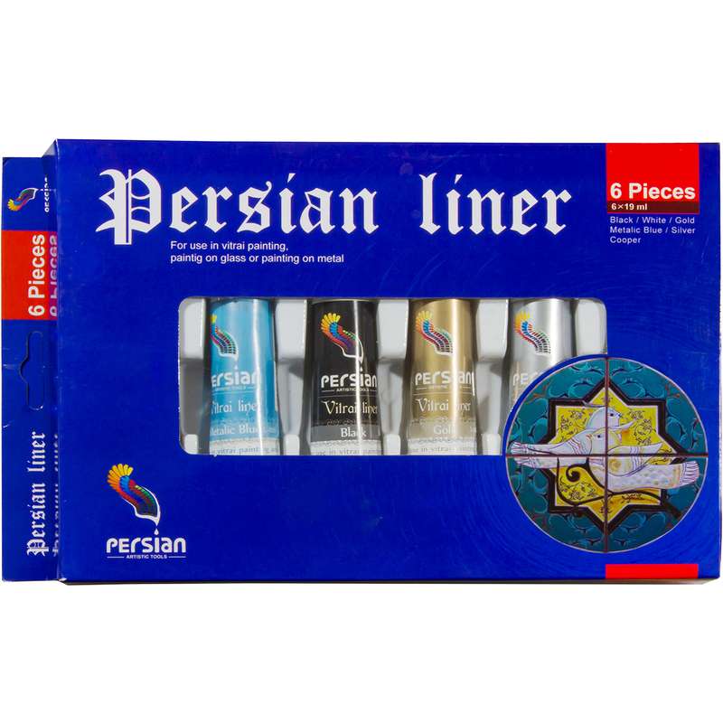 خمیر دورگیر پرشین مدل متالیک بسته شش عددی خمیر دورگیر پرشین مدل متالیک بسته شش عددی