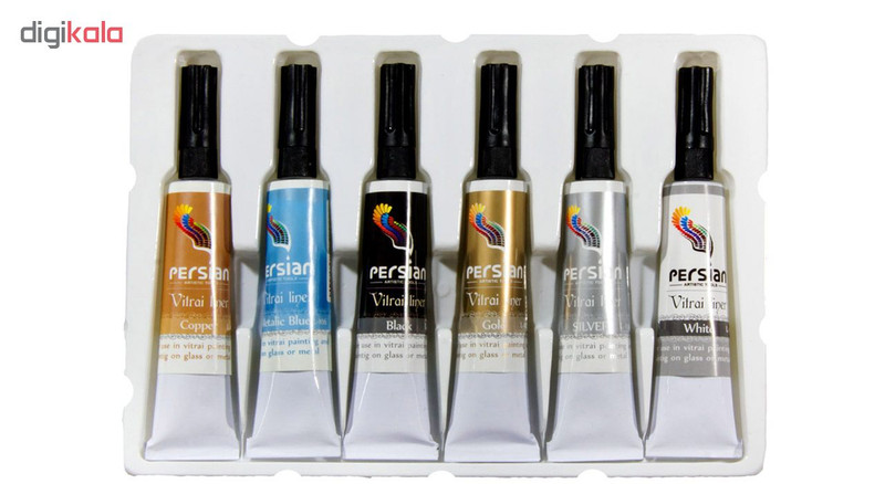 خمیر دورگیر پرشین مدل متالیک بسته شش عددی