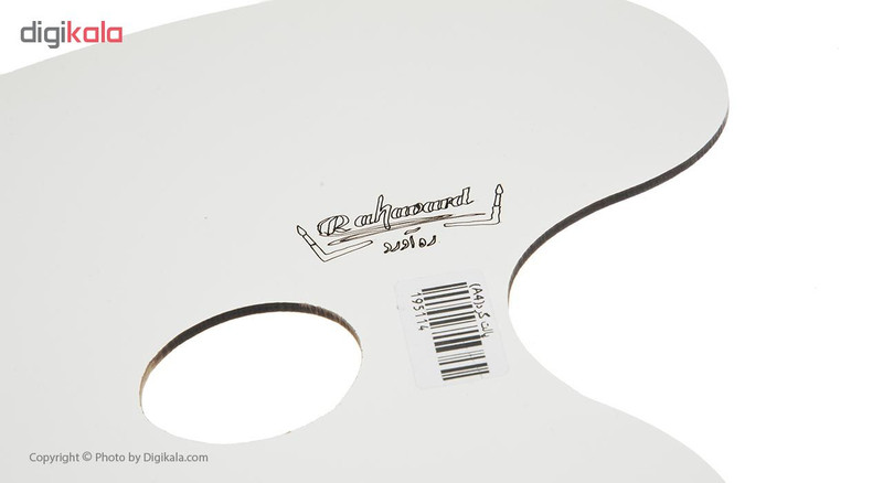 پالت چوبی سفید ره آورد طرح گرد سایز A4