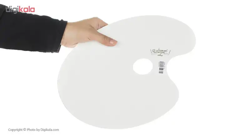 پالت چوبی سفید ره آورد طرح گرد سایز A4