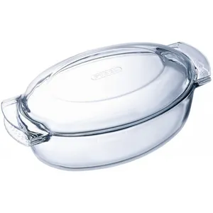 ظرف پخت پیرکس سرو مرغ مدل Oval Chiken Serving Dish دو تیکه