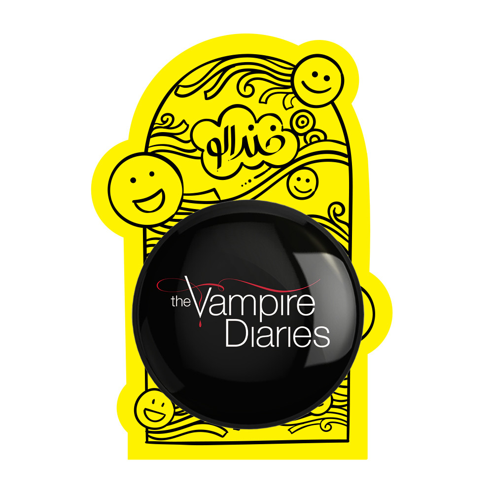 آینه جیبی خندالو طرح خاطرات یک خون آشام The Vampire Diaries مدل تاشو کد 20245