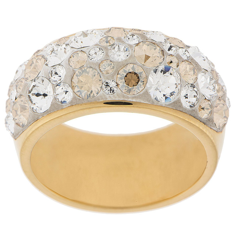 انگشتر الیور وبر مدل Chic Gold Crystal 41112GM