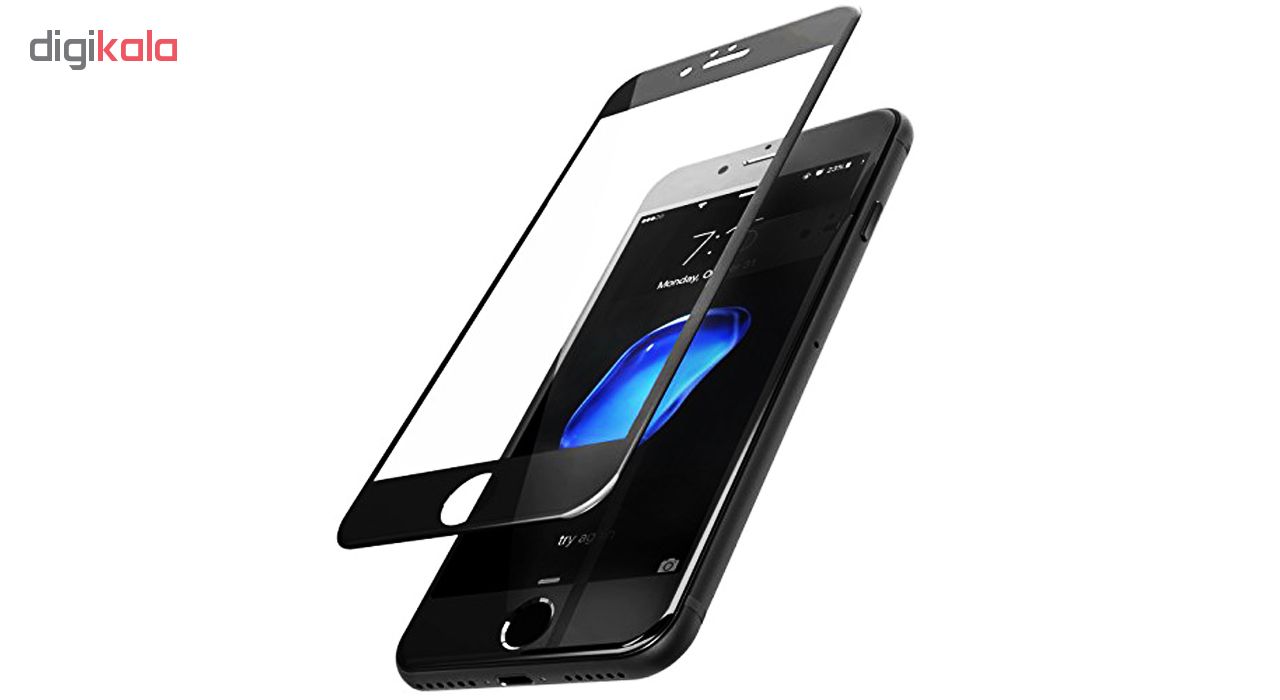 محافظ صفحه نمایش شیشه ای مات مدل Full Cover مناسب برای گوشی موبایل اپل iPhone 6/6S
