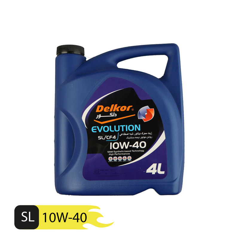 روغن موتور دلکور مدل 10w40-الف حجم 4 لیتر