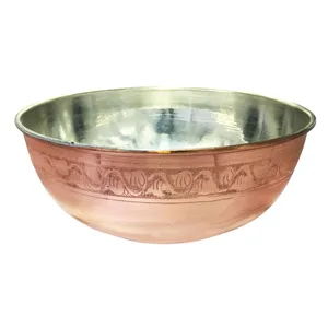 کاسه مسی طرح گل مدل 01