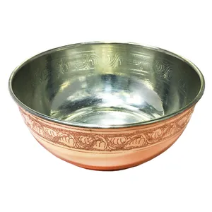 کاسه مسی طرح گل مدل 05