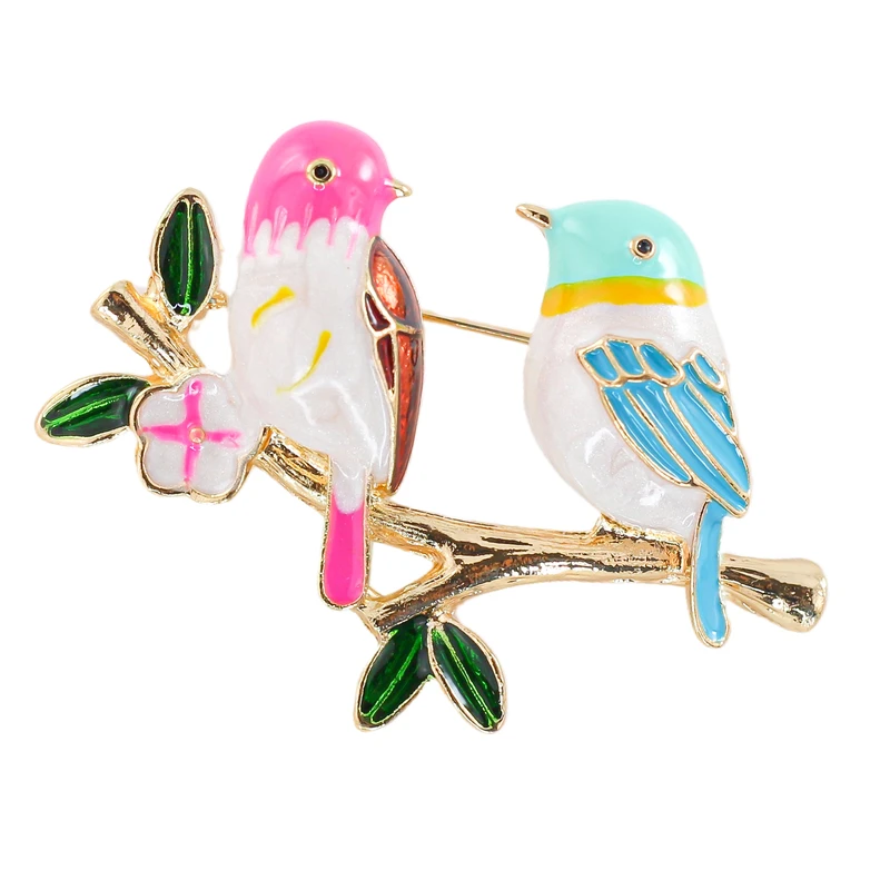 سنجاق سینه زنانه زودیکا مدل باغ پرندگان کد AAG59