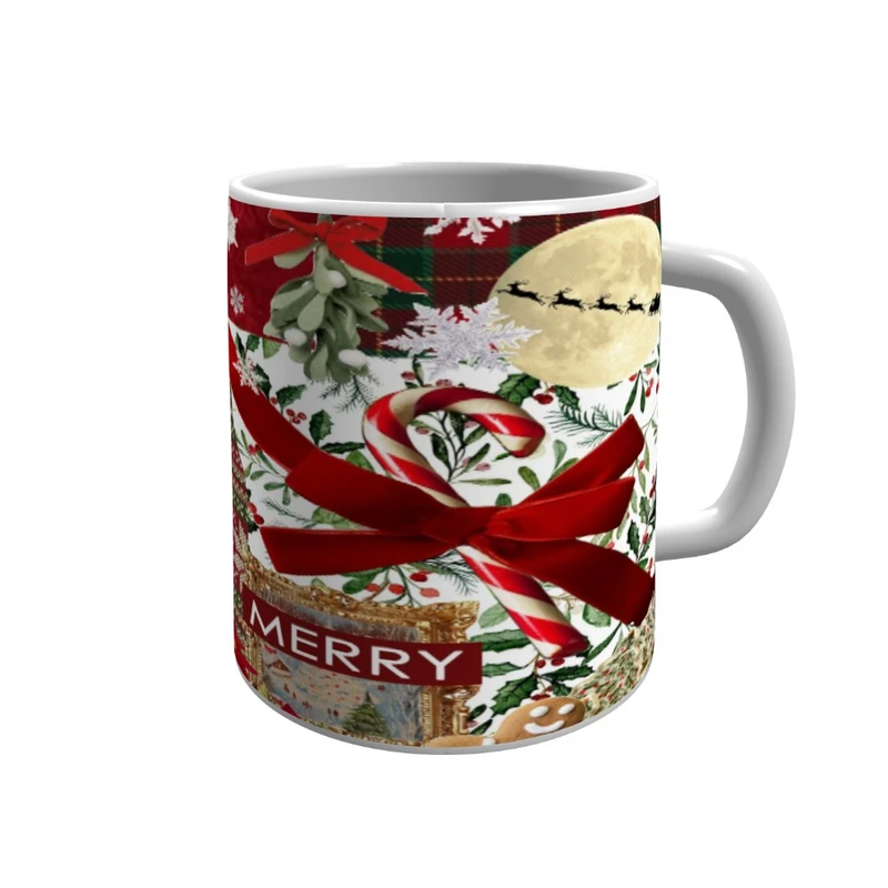 ماگ پاد آفرین مدل Merry Christmas  کد 461