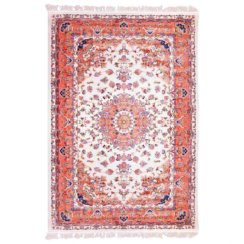 فرش ماشینی عرش طرح بنام زمینه کرم