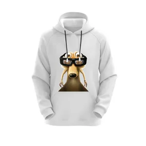 هودی زنانه مدل سنجاب کد E20 رنگ سفید