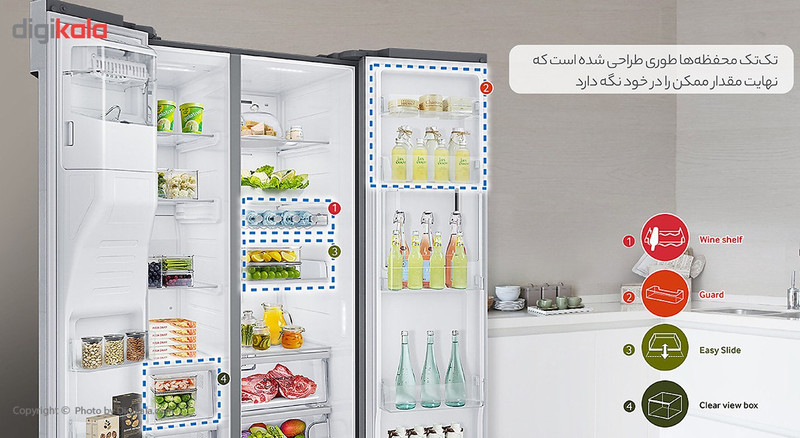 یخچال و فریزر 32 فوت سامسونگ مدل ROSSO2