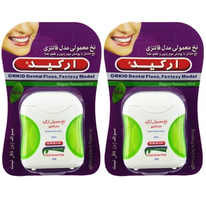 نخ دندان ارکید مدل Green New Fantasy بسته 2 عددی