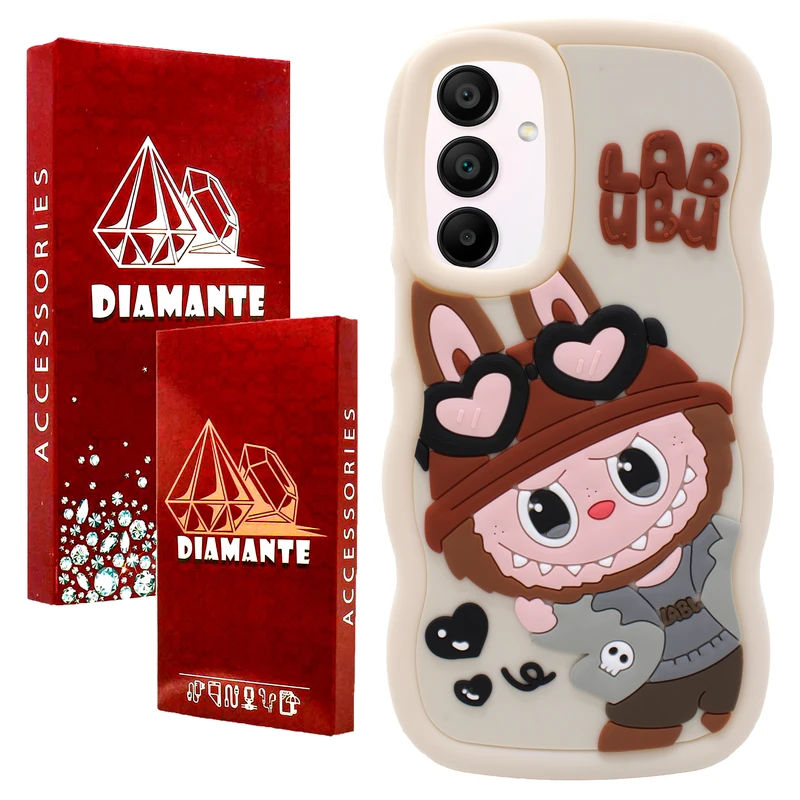 کاور دیامانته مدل Cream Rd مناسب برای گوشی موبایل سامسونگ Galaxy A15