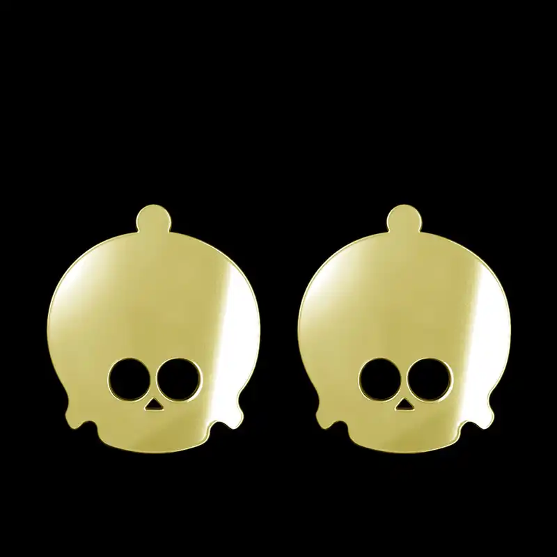 گوشواره طلا 18 عیار زنانه مدوپد مدل جمجمه کد GA1-15652