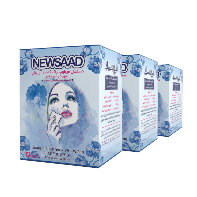 دستمال مرطوب نیوساد مدل 01 مجموعه 3 عددی