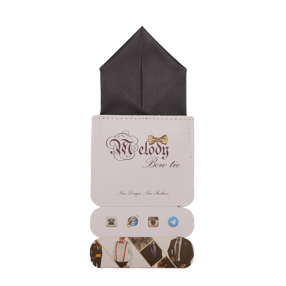 دستمال جیب مردانه ملودی مدل PS5103MSODgry