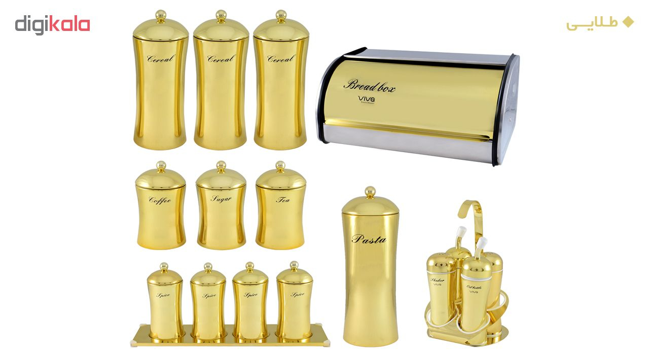 سرویس آشپزخانه 18 پارچه ویوا مدل Classic Gold