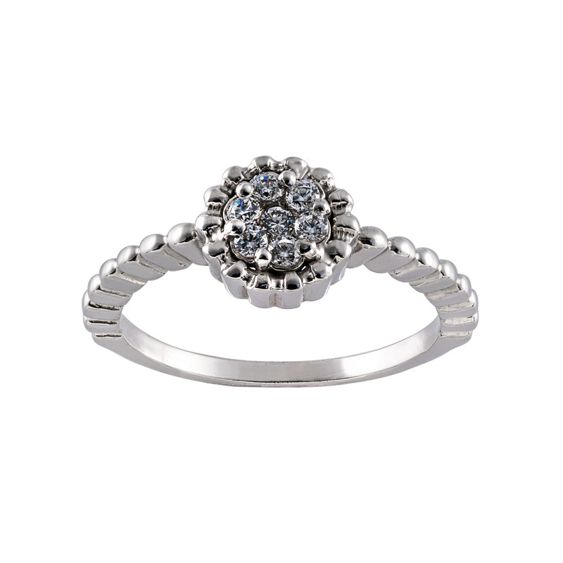 انگشتر طلا 18 عیار زنانه جواهری سون مدل 2109