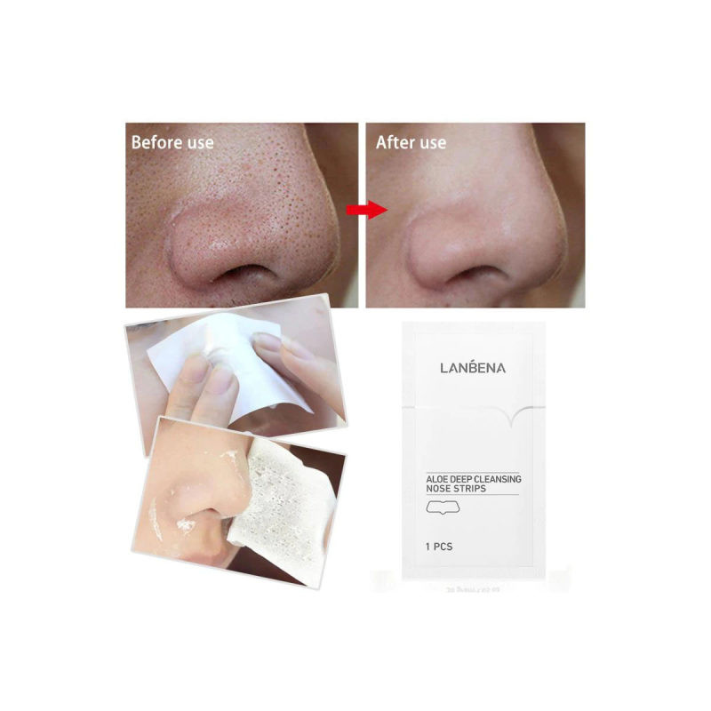 ماسک بینی لنبنا مدل Aloe Deep Cleaning وزن 5 گرم مجموعه 5 عددی