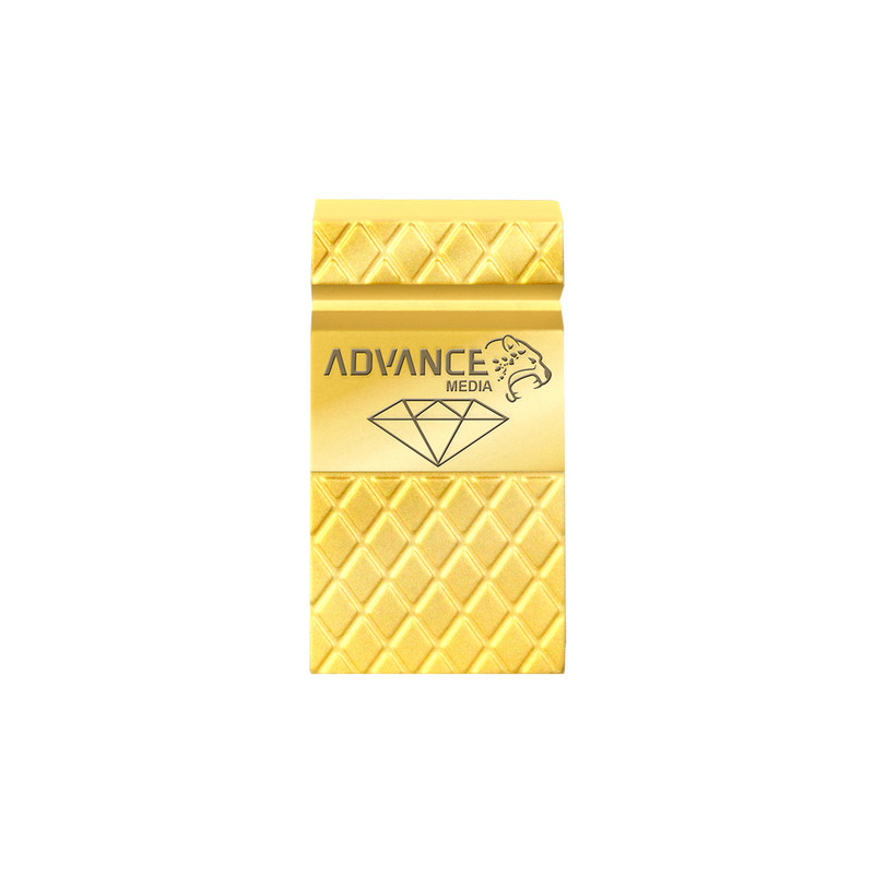 فلش مموری 16 گیگابایت ادونس مدل DIAMOND با رابط USB 2.0 Type-A، بدنه فلزی و طراحی بندانگشتی بدون درپوش