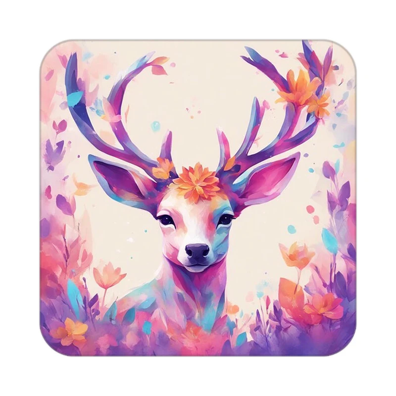 زیر لیوانی کاکتی طرح حیوانات رنگی مدل mp26206