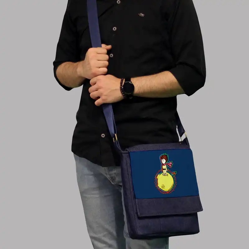 کیف رودوشی بچگانه چی چاپ طرح کتاب شازده کوچولو کد 655492